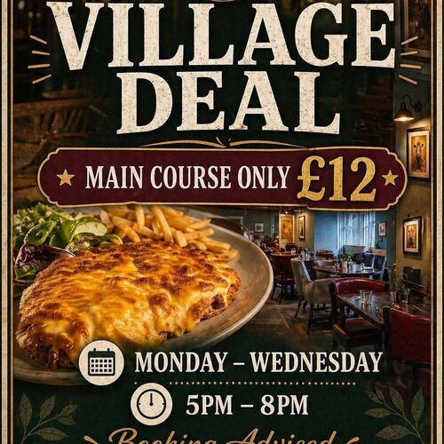Food | The Village Inn | Sunday Lunch Brompton | Sunday Lunch Northallerton | Restaurant Brompton
