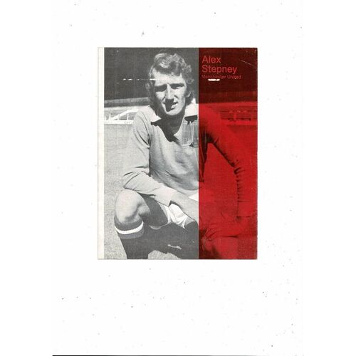Shelbourne v Manchester United Friendly Football Programme 1974/75