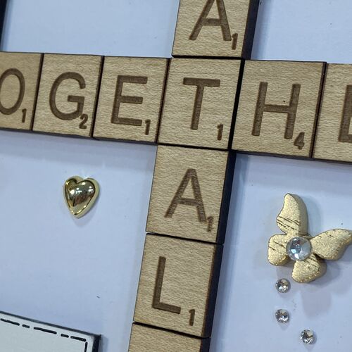 Family Name Scrabble Word Art