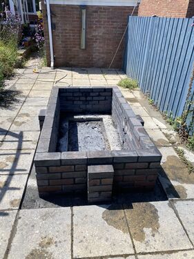 Brick planter | Muscle Stone &amp; Brick Solutions | Stonework masonry builder -Reponiting-repair Cardiff | Brickwork builder -repointing -repair-Cardiff | Garden walls-extensions-patios-garages-porches-garden kitchen ovens-home structural repairs-BBQ.cardiff