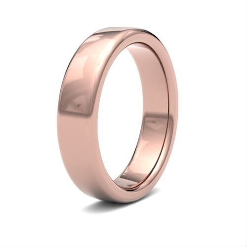 9ct 5mm court profile classic wedding ring