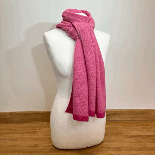 Cashmere jacquard scarf