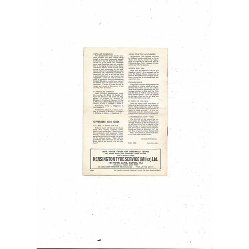 1965/66 Brentford v Peterborough United Football Programme