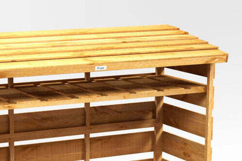 Log Store 6x2 With Shelving