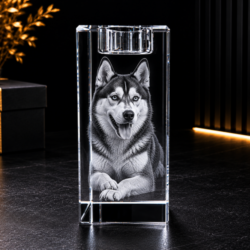 XXL 3D Crystal Tea Light – 140dx60×60mm