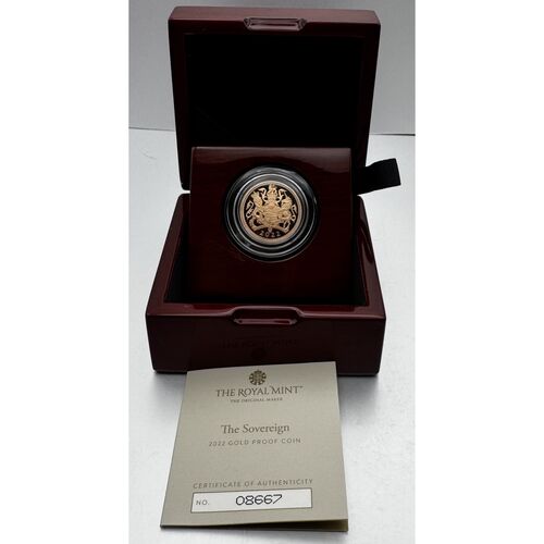 2022 Gold Proof Full Sovereign