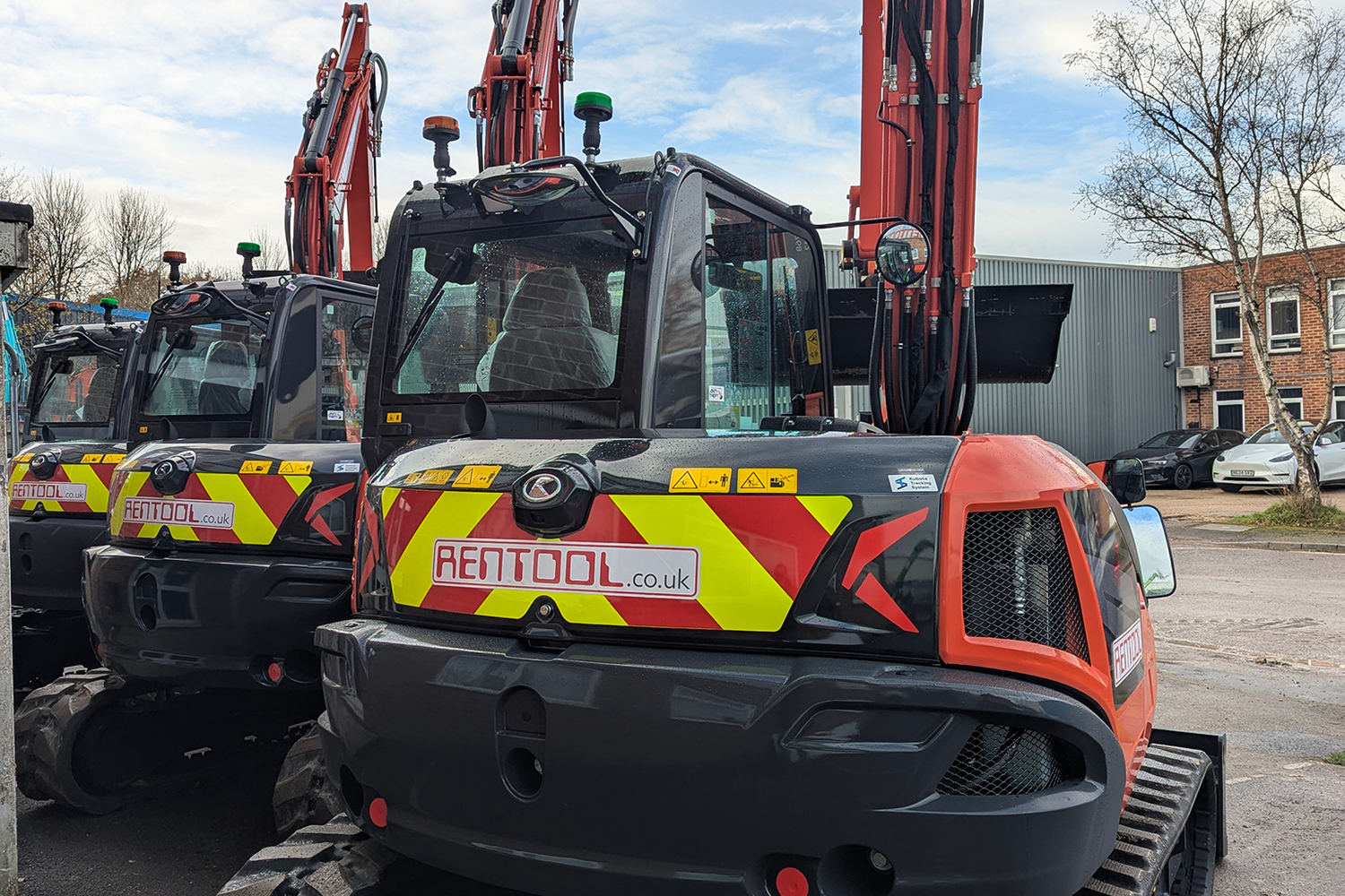  Rentool - 3x Kubota KX085-5