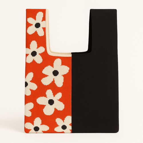 Half Bloom Knit Bag