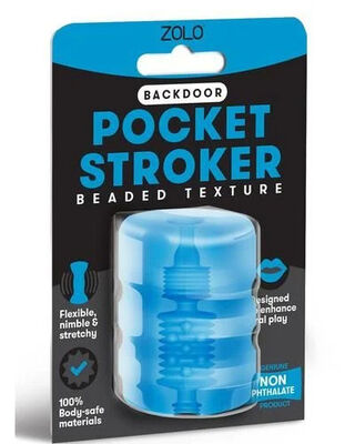 Zolo Backdoor Pocket Stroker Blue