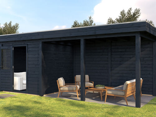 250cm x 250cm + 400cm Veranda