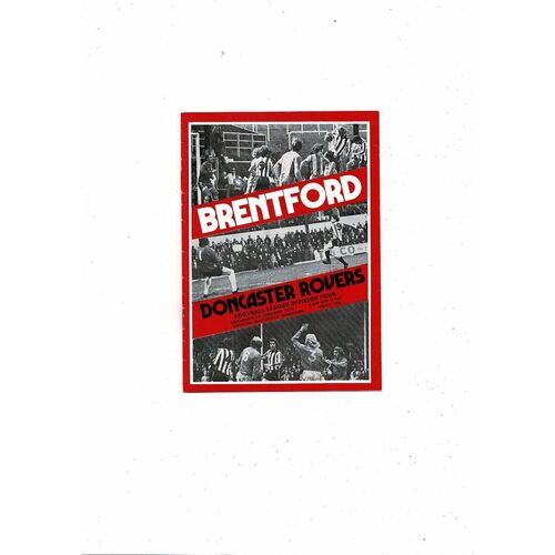 1975/76 Brentford v Doncaster Rovers Football Programme
