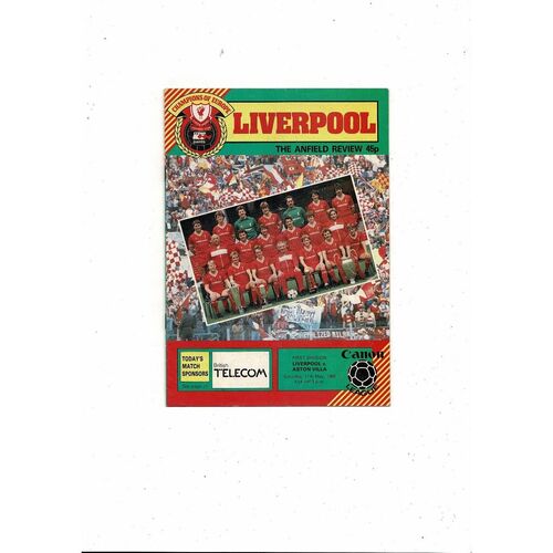 1984/85 Liverpool v Aston Villa Football Programme