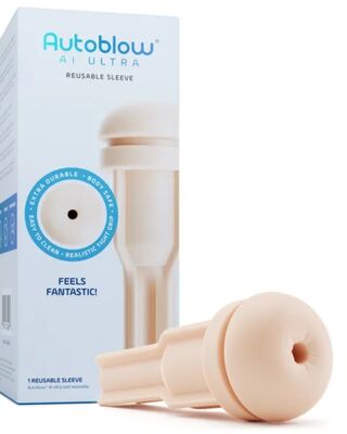 Autoblow AI Ultra Reusable Anal Sleeve Vanilla