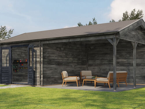 300cm x 400cm + 400cm Veranda