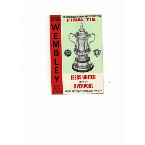 1965 Leeds United v Liverpool FA Cup Final Football Programme