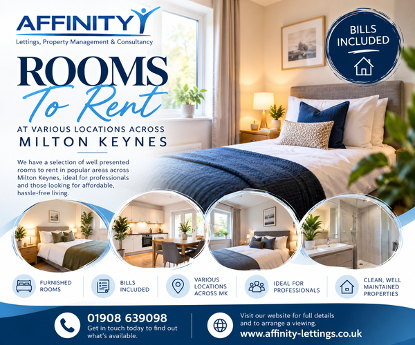 Rooms to Rent Across Milton Keynes – Find Your Perfect Space! 🏡💙