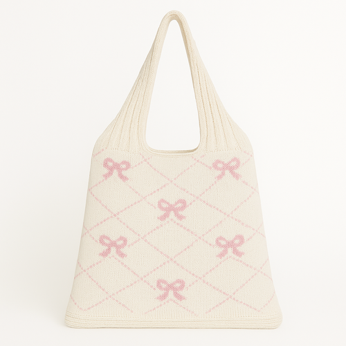 Bow Knit Crossbody Bag