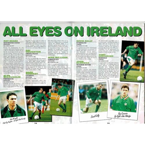 1995 Republic of Ireland v Holland Football Programme.