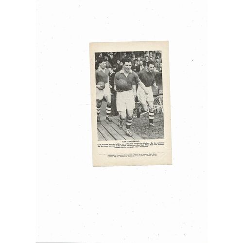 Chelsea v Leicester City Ken Armstrong Testimonial Football Programme 1956/57