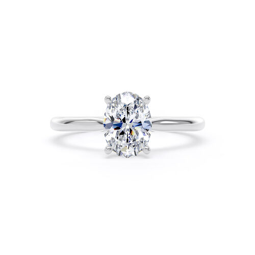Classic oval diamond solitaire