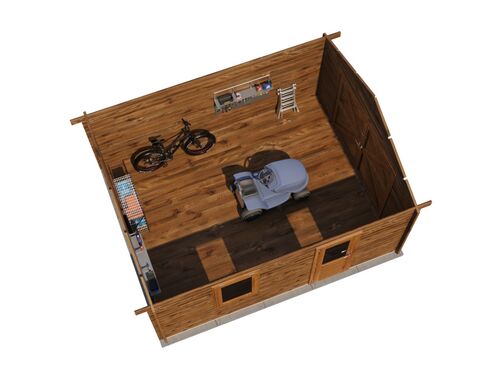 400cm x 500cm Garage