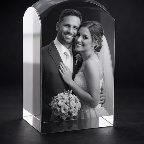 ***2 Sizes Available***The Stunning New Dunvegan Solid 3d Crystal Prism Dome