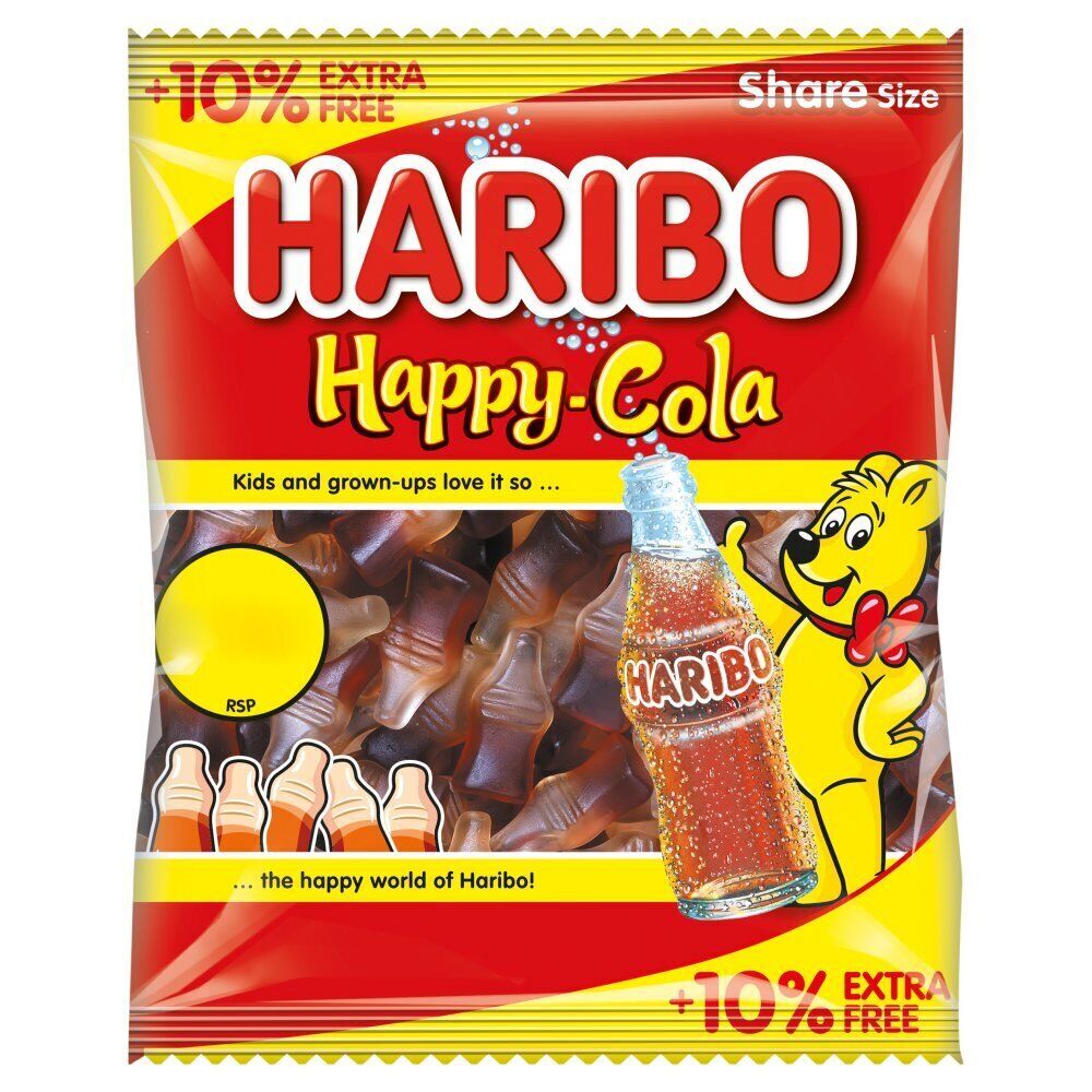 HARIBO Happy Cola Jelly Sweets Sharing Bag