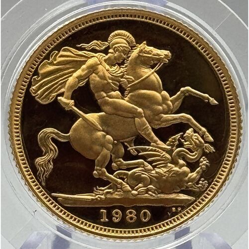 1980 proof full gold sovereign