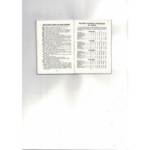 Tottenham Hotspur Football Handbook 1950/51