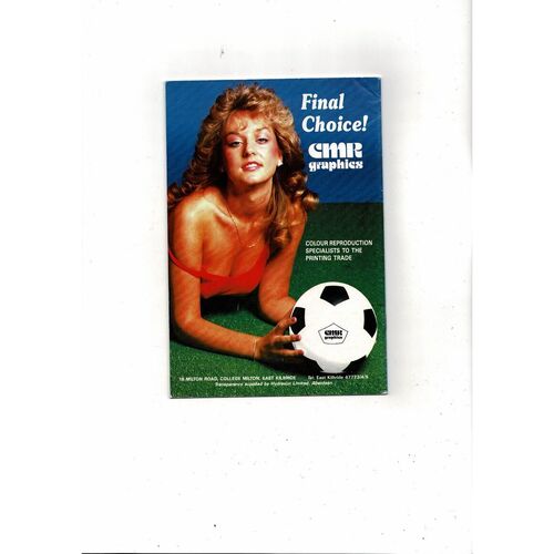 1986 Dundee United v Hearts Scottish Cup Semi Final Football Programme