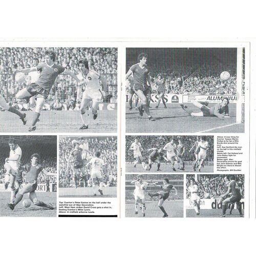 1980 West Ham United v Everton FA Cup Semi Final Replay Football Programme