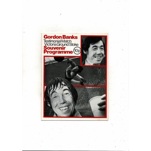 Stoke City v Manchester United Gordon Banks Testimonial 1973/74