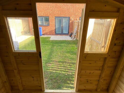 #A080 8x6 Apex Reverse Shed