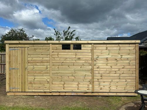 18x10 Pent Shed Workshop 