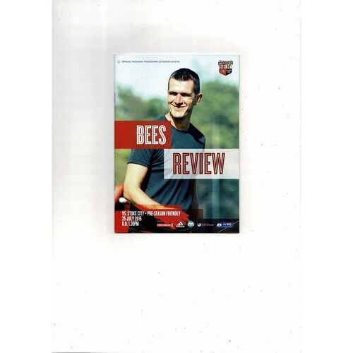 Brentford v Stoke City Friendly Football Programme 2015/16
