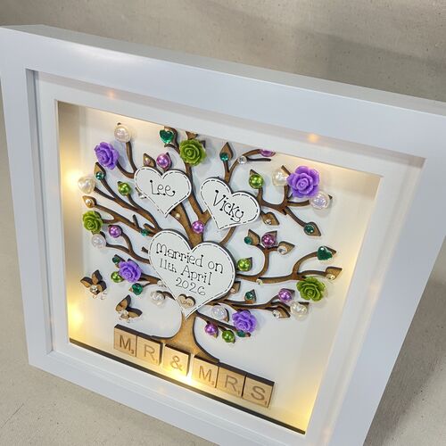 LED Mr & Mrs Wedding Frame