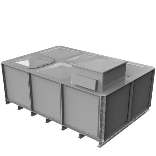 PW.3X2X1.IFB.AB - 6000 LITRE SECTIONAL WATER TANK, INTERNALLY FLANGED BASE (IFB) C/W FVH