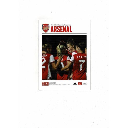 2021/22 Arsenal v Chelsea Womens Super League Football Programme