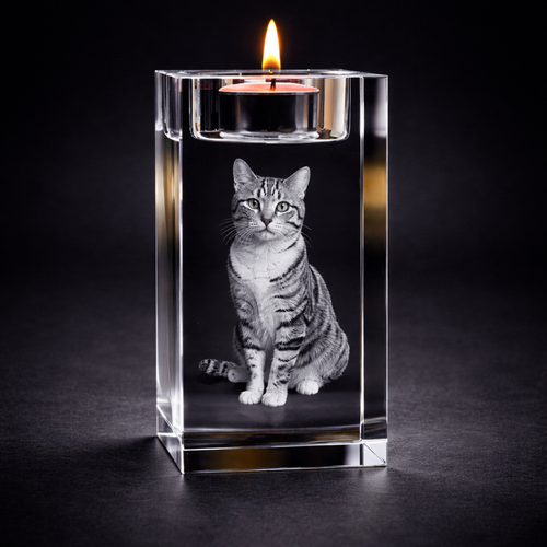 Bute 3D Crystal Tea Light – 80x60x60mm