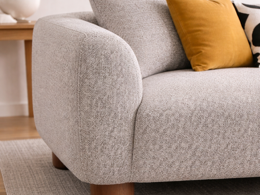 'Crixus Range' Modular Sofa - integrated back & Curved arm