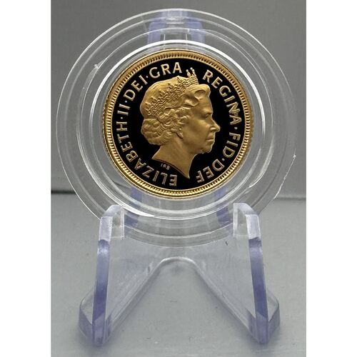 FDC 2005 gold proof half sovereign