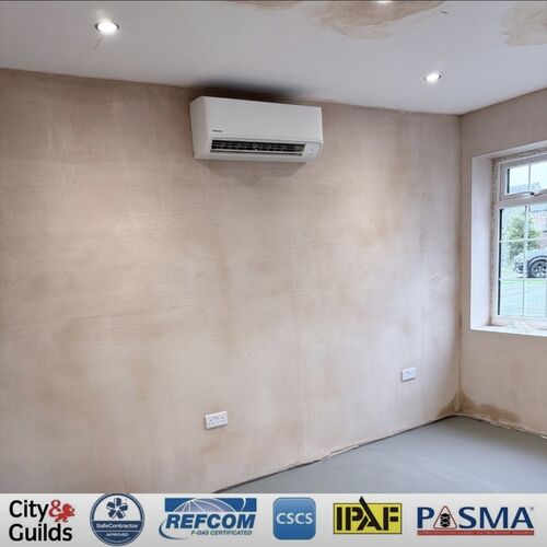 A new Panasonic unit installed by Josh and Aiden in this garage conversion In Preston