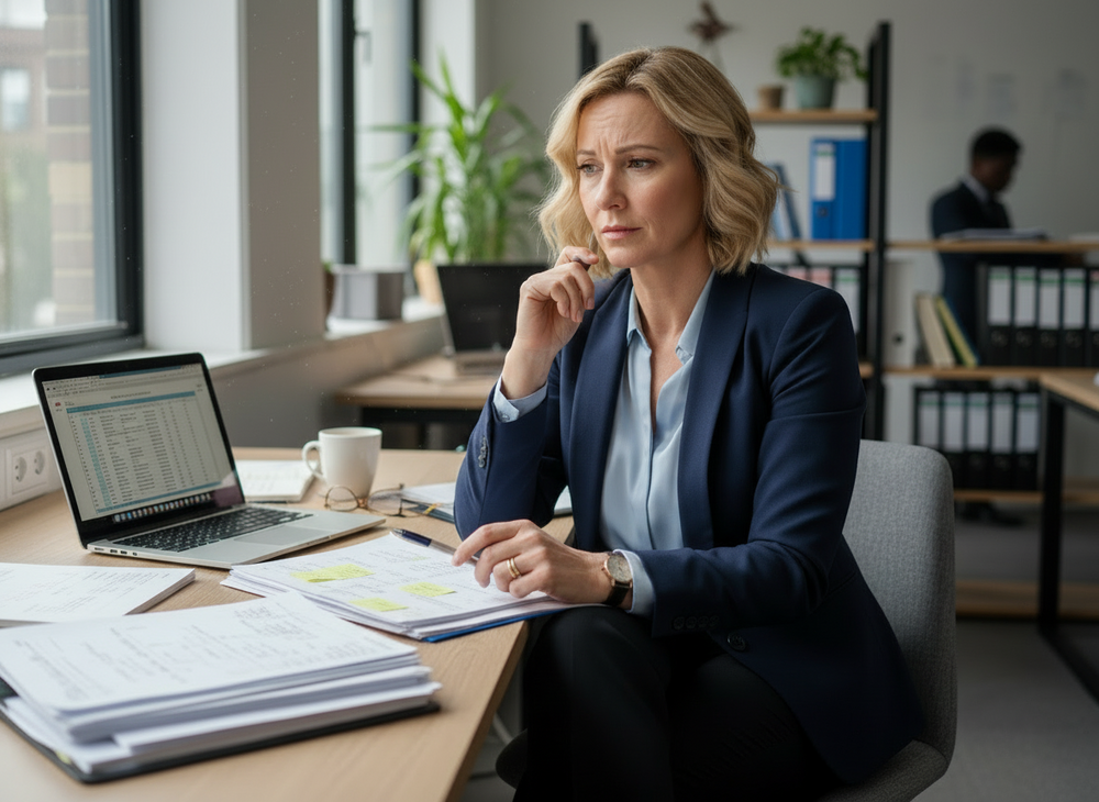 Early signs of young onset dementia including changes in concentration and memory