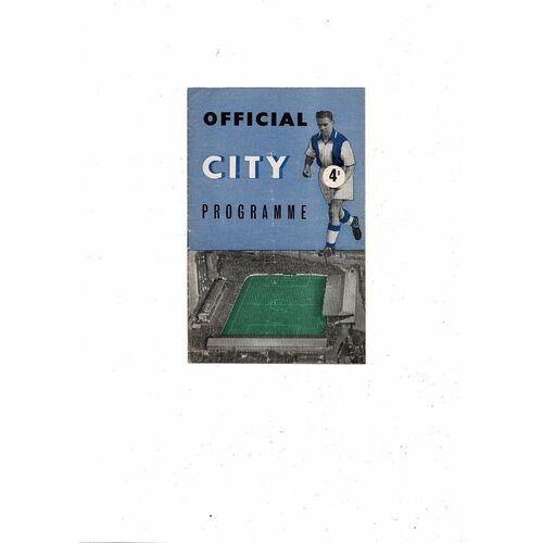 1958/59 Coventry City v Port Vale Football Programme