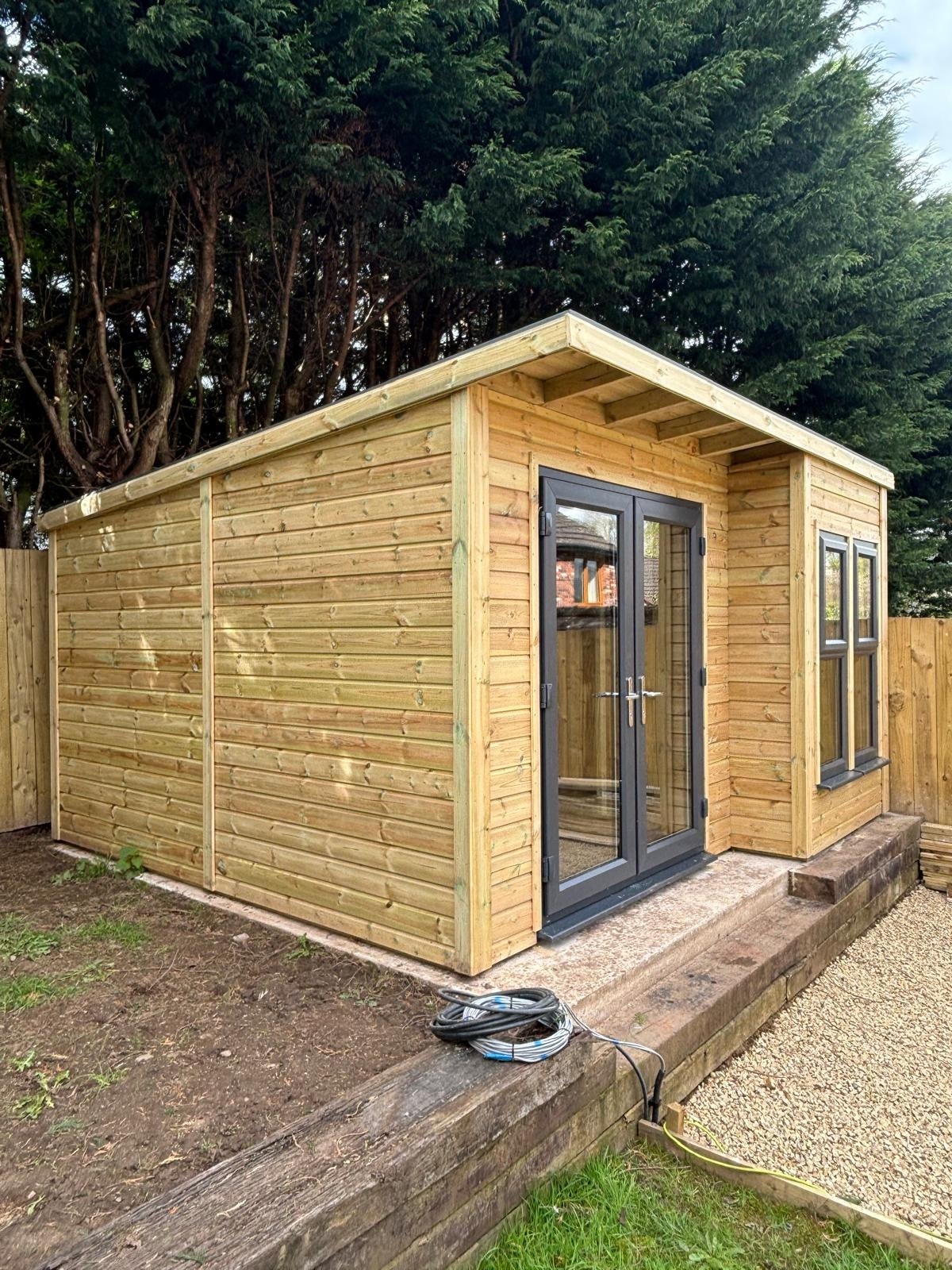 PVC057 13x13 Pent Summer House | Northern Garden Sheds | Sheds
