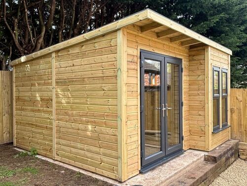 #PVC057 13x13 Pent Summer House