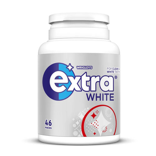 Extra White Sugarfree Chewing Gum Bottle 46 Pieces - 64g