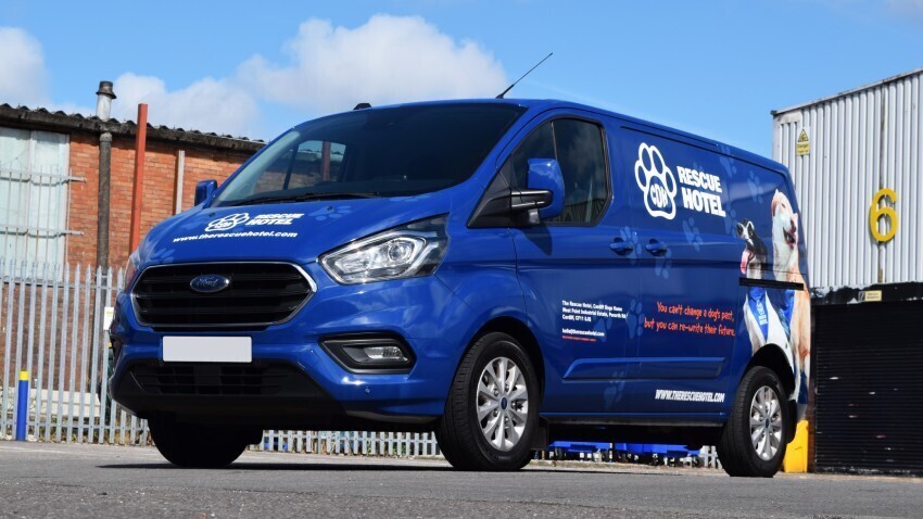 Durable full vehicle wrap on a van