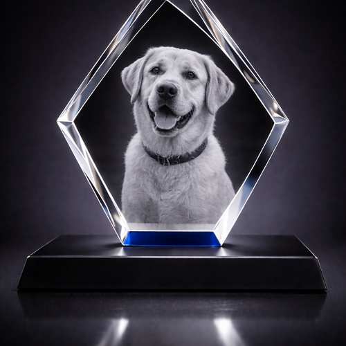 The Super Large 3D Jura Colour Iceberg Crystal