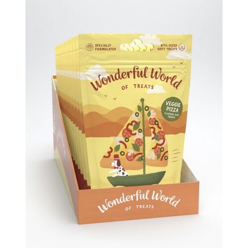 Case of Wonderful World of Treats - Veggie Pizza 12 x 50g